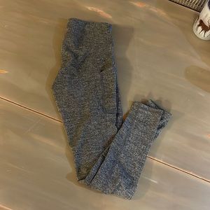 Champion Gray and black “ herringbone” designed leggings